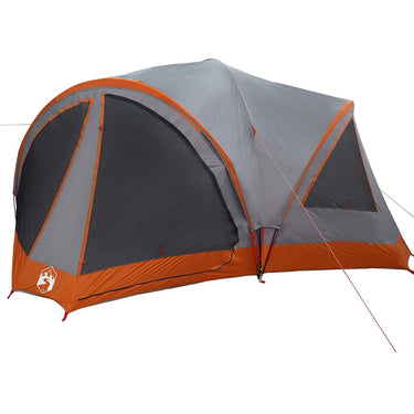 Vidaxl gezinstent met dak grijs en oranje 460 x 430 x 214 cm