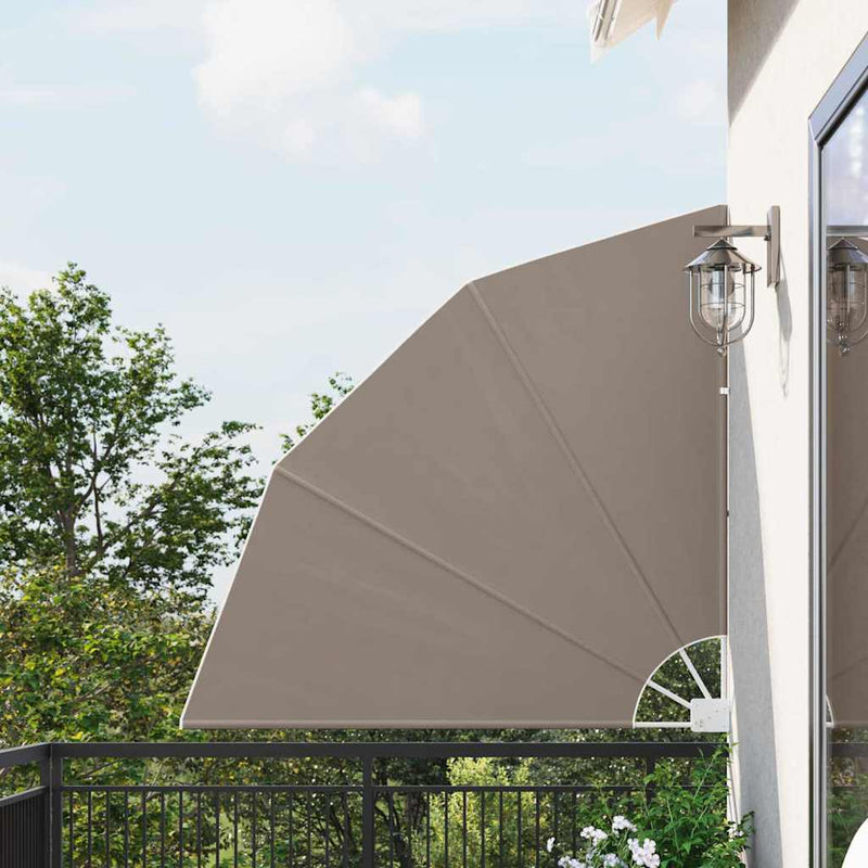 Load image into Gallery viewer, Vidaxl balkon privacy scherm taupe 140 x 140 cm polyester
