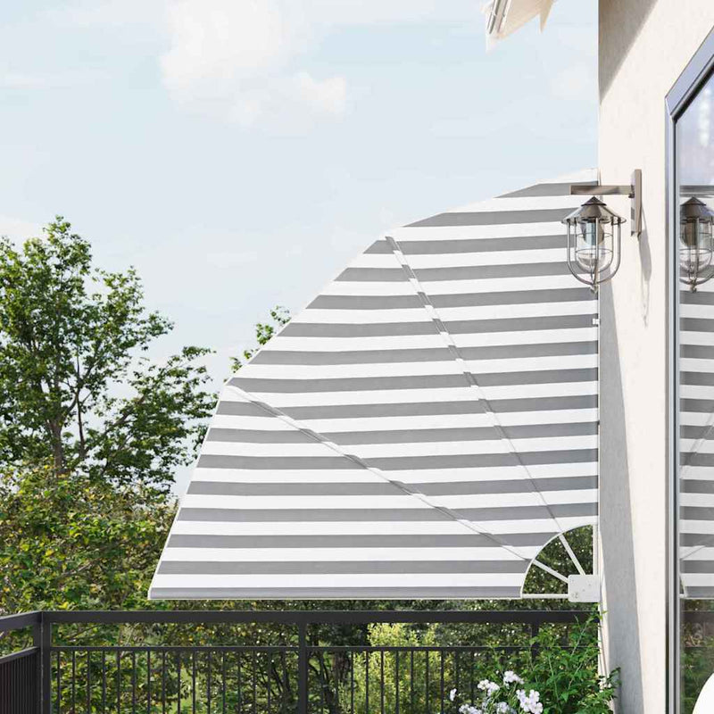 Load image into Gallery viewer, Vidaxl balkon privacy scherm antraciet en wit 140 x 140 cm polyester
