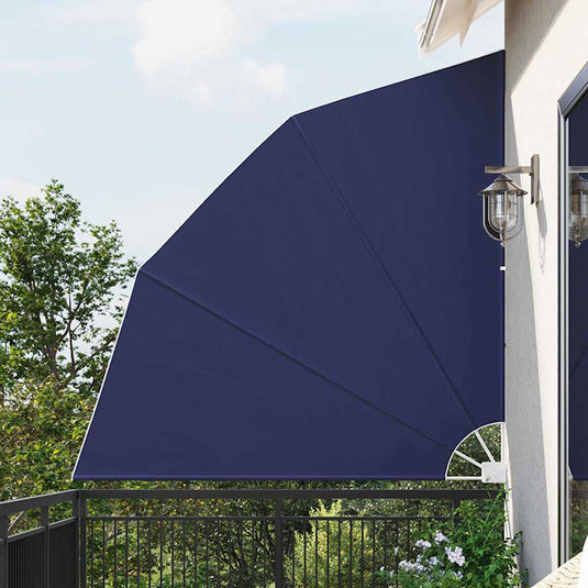 Vidaxl balkon privacy scherm marineblauw 210 x 210 cm polyester