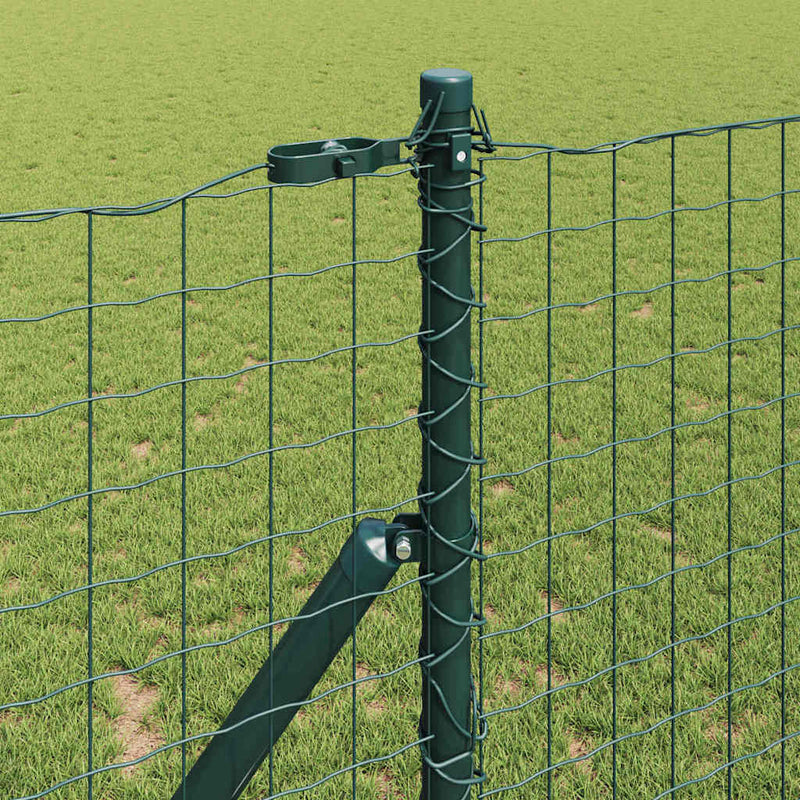 Load image into Gallery viewer, Vidaxl afrasteringspaal 13 pcs groen staal
