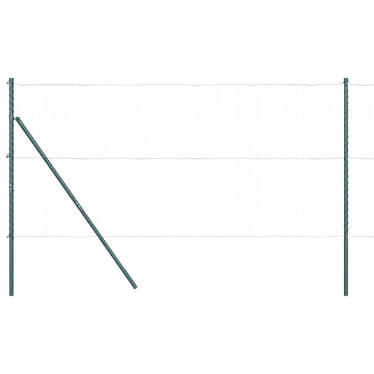 Vidaxl afrasteringspaal 13 pcs groen staal