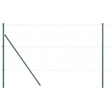 Vidaxl afrasteringspaal 13 pcs groen staal