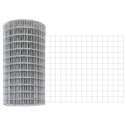Vidaxl euro hek 0,8 x 10 m pvc-gecoat ijzer