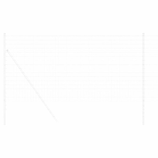 Vidaxl euro hek 1,2 x 10 m pvc-gecoat ijzer