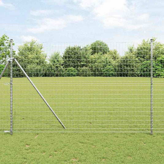 Vidaxl euro hek 1,5 x 10 m pvc-gecoat ijzer