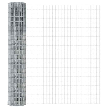 Vidaxl euro hek 1,5 x 10 m pvc-gecoat ijzer