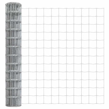 Vidaxl euro hek 1,4 x 10 m pvc-gecoat ijzer