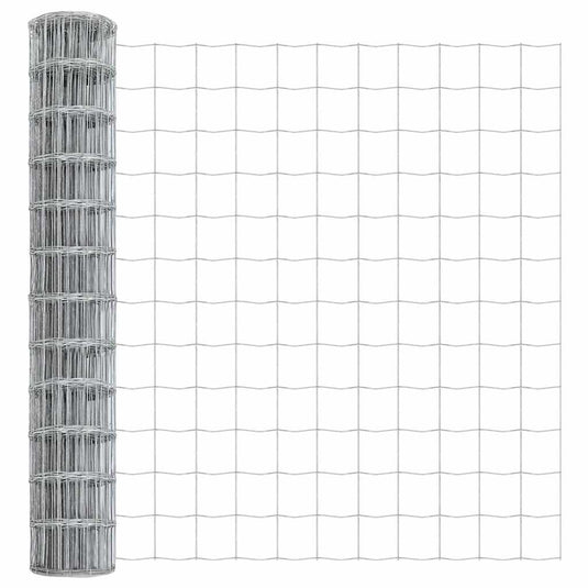 Vidaxl euro hek 1,4 x 10 m pvc-gecoat ijzer