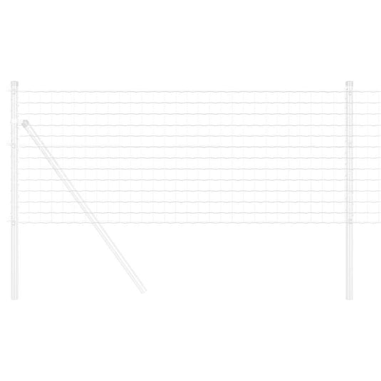 Vidaxl euro hek 0,8 x 25 m pvc-gecoat ijzer