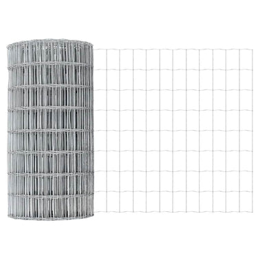 Vidaxl euro hek 0,4 x 25 m pvc-gecoat ijzer