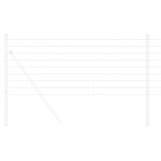 Vidaxl euro hek 0,4 x 25 m pvc-gecoat ijzer