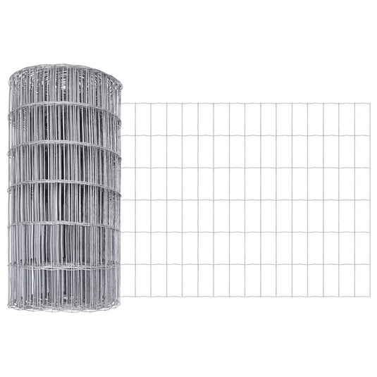 Vidaxl euro hek 0,8 x 25 m pvc-gecoat ijzer