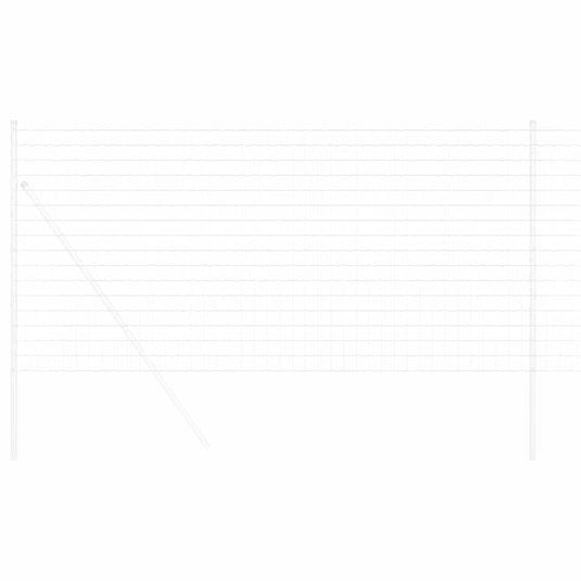 Vidaxl euro hek 1,2 x 25 m pvc-gecoat ijzer