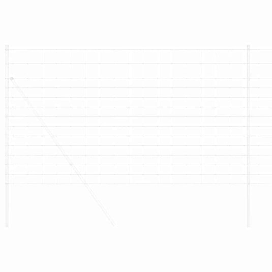 Vidaxl weidehekwerk zilver 25 x 1,4 m gegalvaniseerd staal