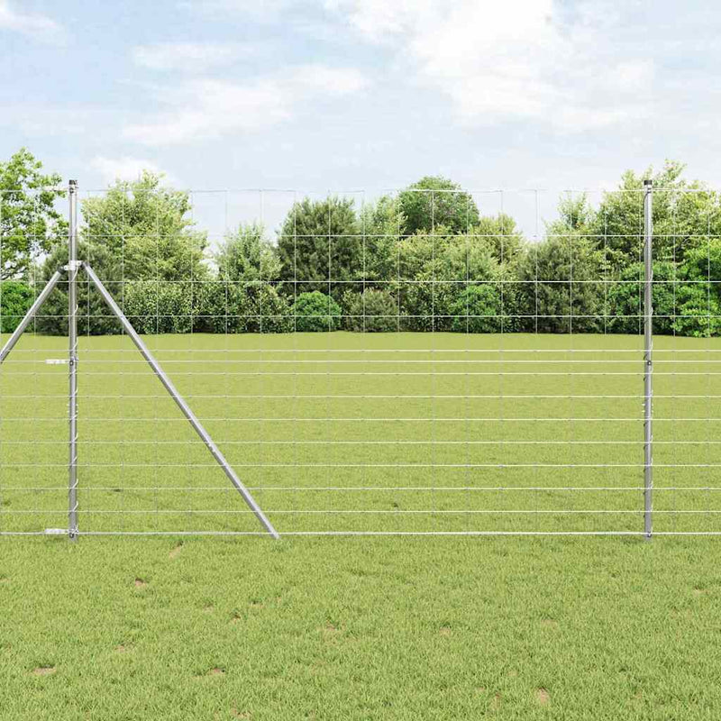 Load image into Gallery viewer, Vidaxl weidehekwerk zilver 25 x 1,5 m gegalvaniseerd staal
