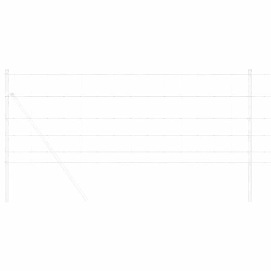 Vidaxl weidehekwerk zilver 50 x 0,8 m gegalvaniseerd staal