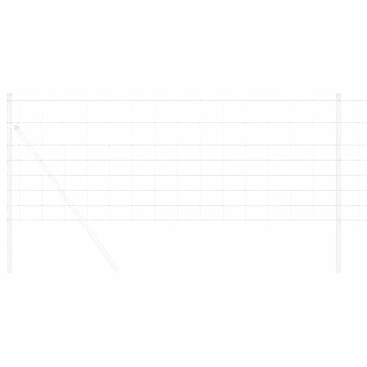Vidaxl weidehekwerk zilver 50 x 0,8 m gegalvaniseerd staal