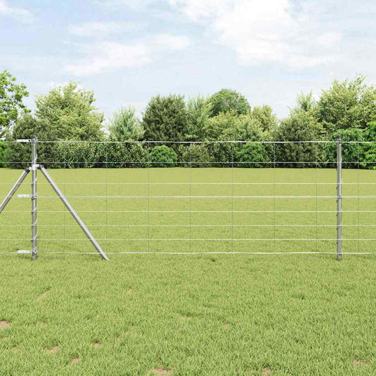 Vidaxl weidehekwerk zilver 50 x 0,8 m gegalvaniseerd staal