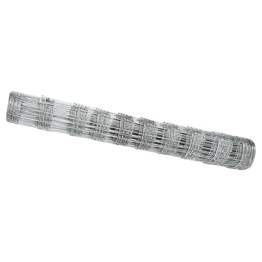 Vidaxl weidehekwerk zilver 50 x 1 m gegalvaniseerd staal