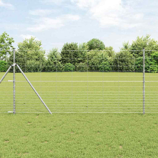 Vidaxl weidehekwerk zilver 50 x 1,2 m gegalvaniseerd staal