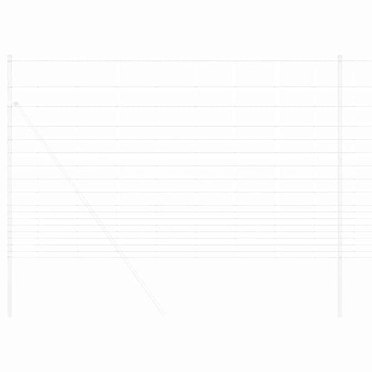 Vidaxl weidehekwerk zilver 50 x 1,5 m gegalvaniseerd staal