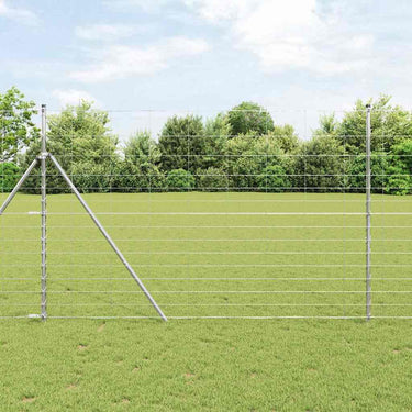 Vidaxl weidehekwerk zilver 50 x 1,6 m gegalvaniseerd staal