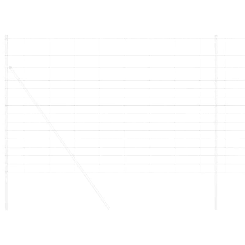 Load image into Gallery viewer, Vidaxl weidehekwerk zilver 50 x 1,6 m gegalvaniseerd staal
