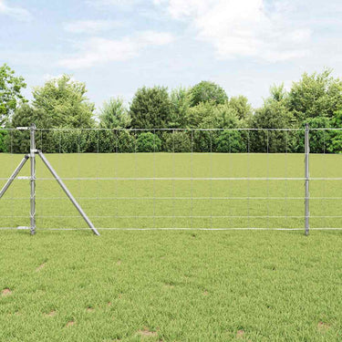 Vidaxl weidehekwerk zilver 100 x 0,8 m gegalvaniseerd staal