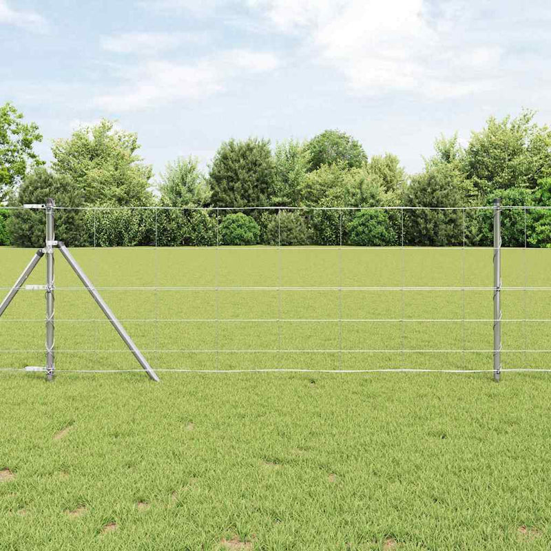 Load image into Gallery viewer, Vidaxl weidehekwerk zilver 100 x 0,8 m gegalvaniseerd staal

