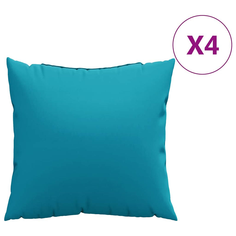 Load image into Gallery viewer, Vidaxl bankkussens 4 stuks blauw 60x60 cm stof
