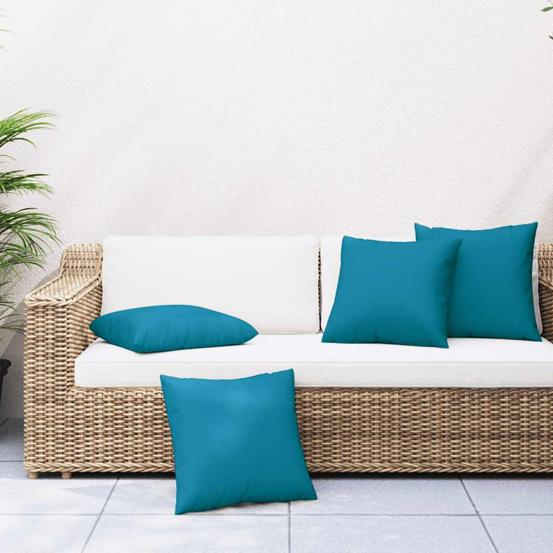 Load image into Gallery viewer, Vidaxl bankkussens 4 stuks blauw 60x60 cm stof
