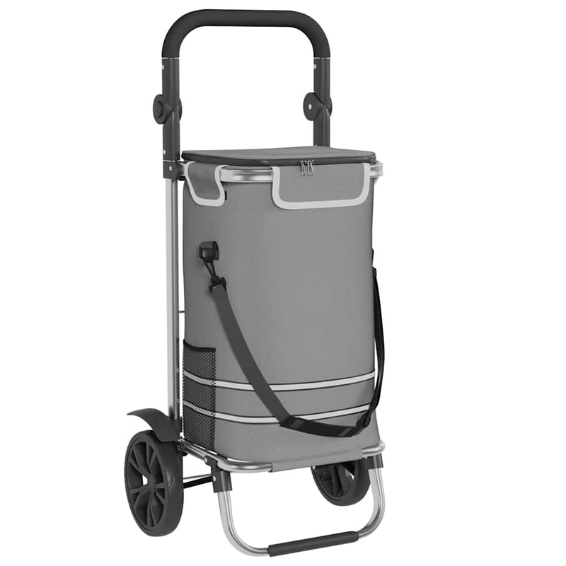 Load image into Gallery viewer, Vidaxl winkel trolley grijs 36,5 x 46,5 x 100,5 cm oxford stof
