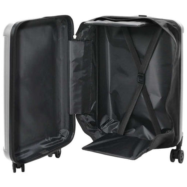Vidaxl koffer met slot zilver 34 x 23 x 55.5 cm abs kunststof