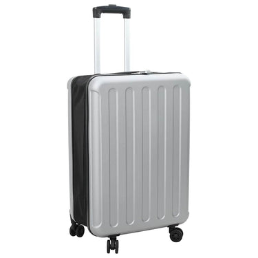Vidaxl koffer met slot zilver 43 x 27 x 66 cm abs kunststof
