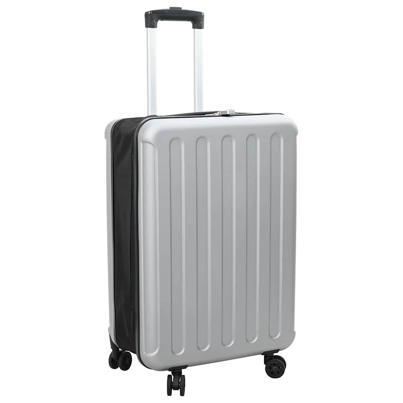 Load image into Gallery viewer, Vidaxl koffer met slot zilver 43 x 27 x 66 cm abs kunststof
