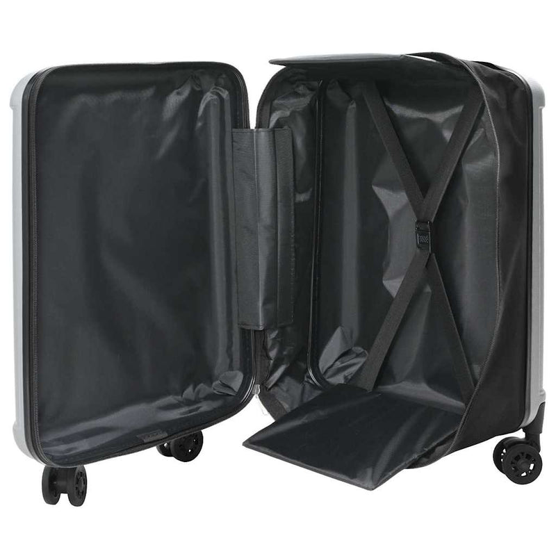 Load image into Gallery viewer, Vidaxl koffer met slot zilver 43 x 27 x 66 cm abs kunststof
