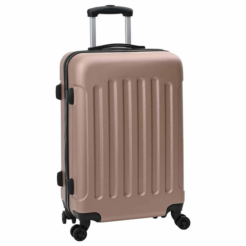 Load image into Gallery viewer, Vidaxl koffer met slot 3 pcs rose gold 50 x 31 x 78 cm abs kunststof
