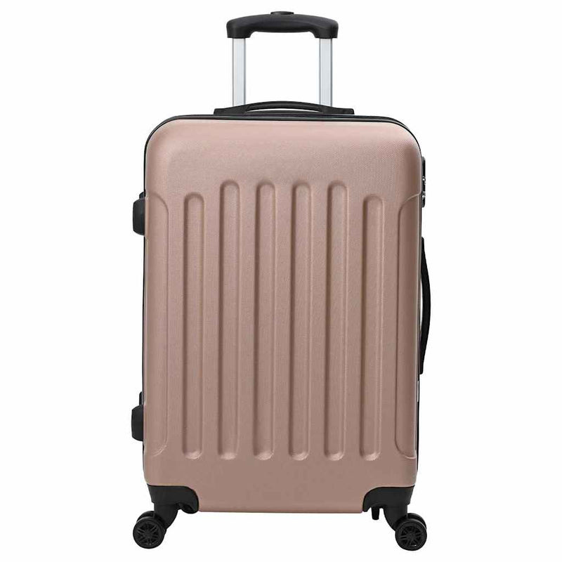 Load image into Gallery viewer, Vidaxl koffer met slot 3 pcs rose gold 50 x 31 x 78 cm abs kunststof
