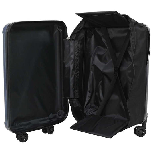 Vidaxl koffer met slot donkerblauw 34 x 23 x 55.5 cm abs kunststof