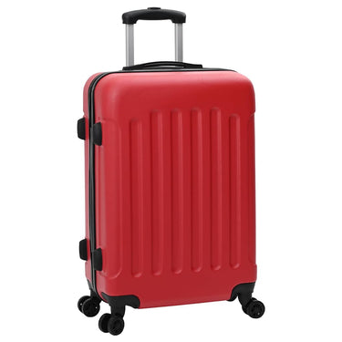 Vidaxl koffer met slot 3 pcs rood 50 x 31 x 78 cm abs kunststof