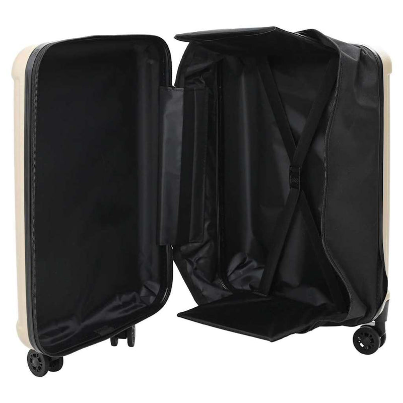 Load image into Gallery viewer, Vidaxl koffer met slot champagne 43 x 27 x 66 cm abs kunststof

