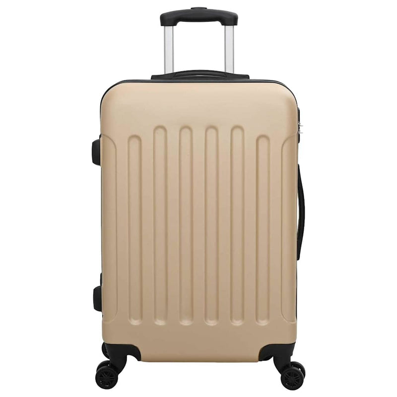 Load image into Gallery viewer, Vidaxl koffer met slot 3 pcs champagne 50 x 31 x 78 cm abs kunststof
