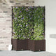 Vidaxl tuin bloempot 3 pcs bruin 80 x 80 x 143 cm staal