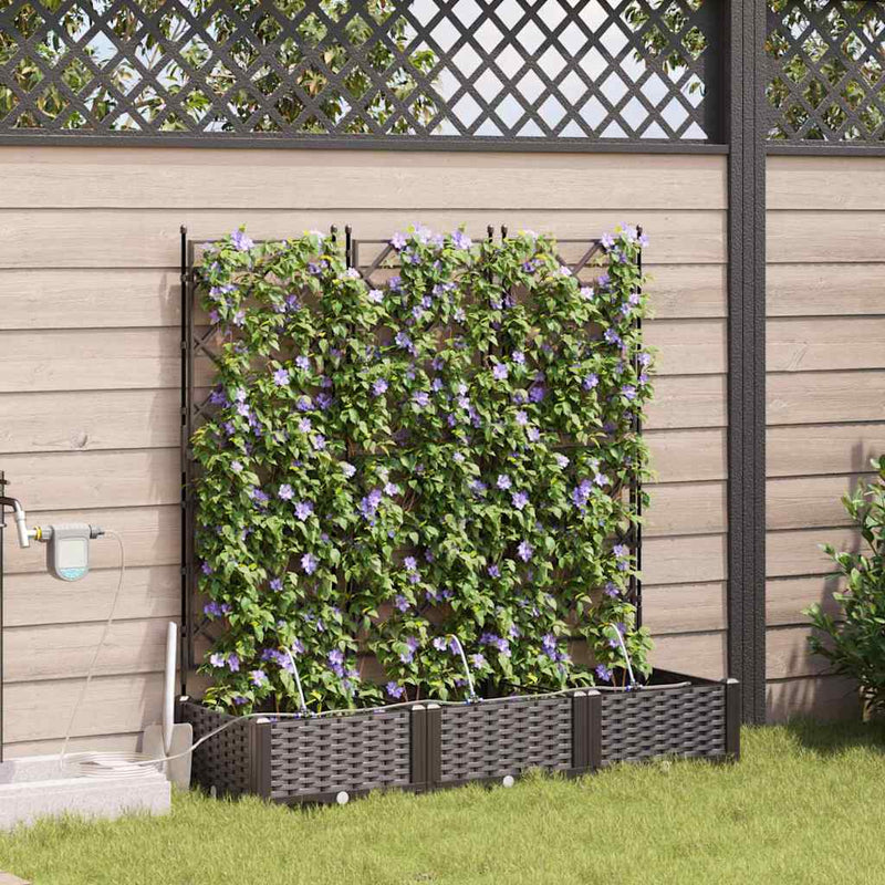 Load image into Gallery viewer, Vidaxl tuin bloempot 3 pcs bruin staal
