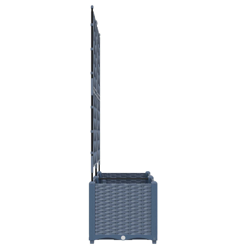 Load image into Gallery viewer, Vidaxl tuin bloempot 2 pcs grijs 80 x 40 x 143 cm staal
