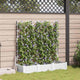 Vidaxl tuin bloempot 3 pcs wit 120 x 40 x 125,5 cm staal