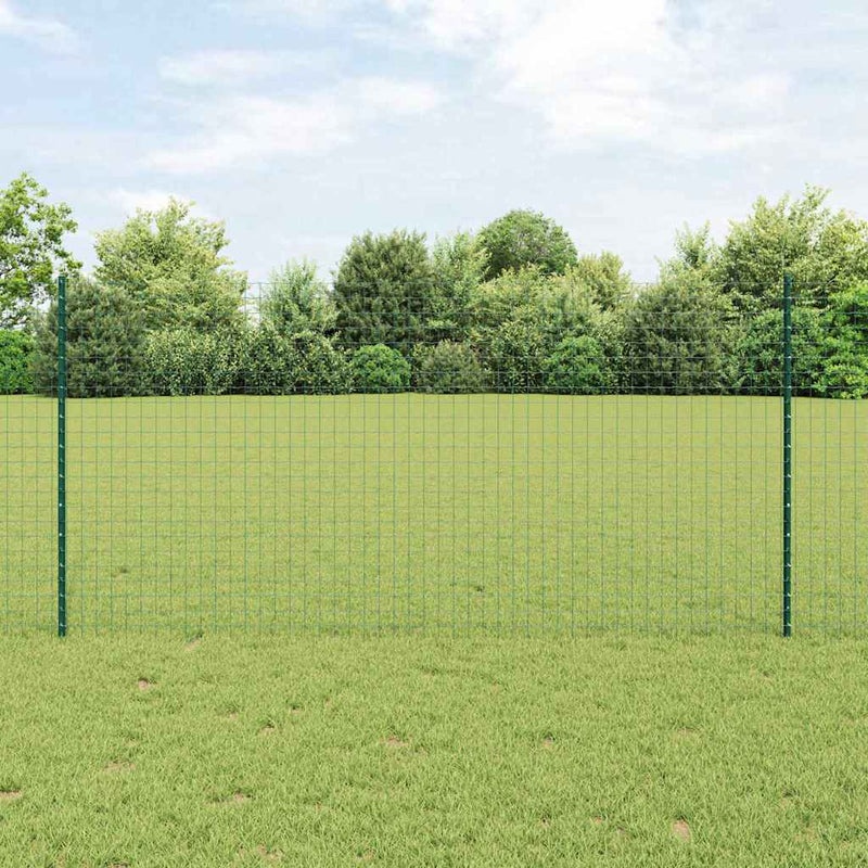 Load image into Gallery viewer, Vidaxl afrasteringspaal 5 pcs groen 120 cm staal
