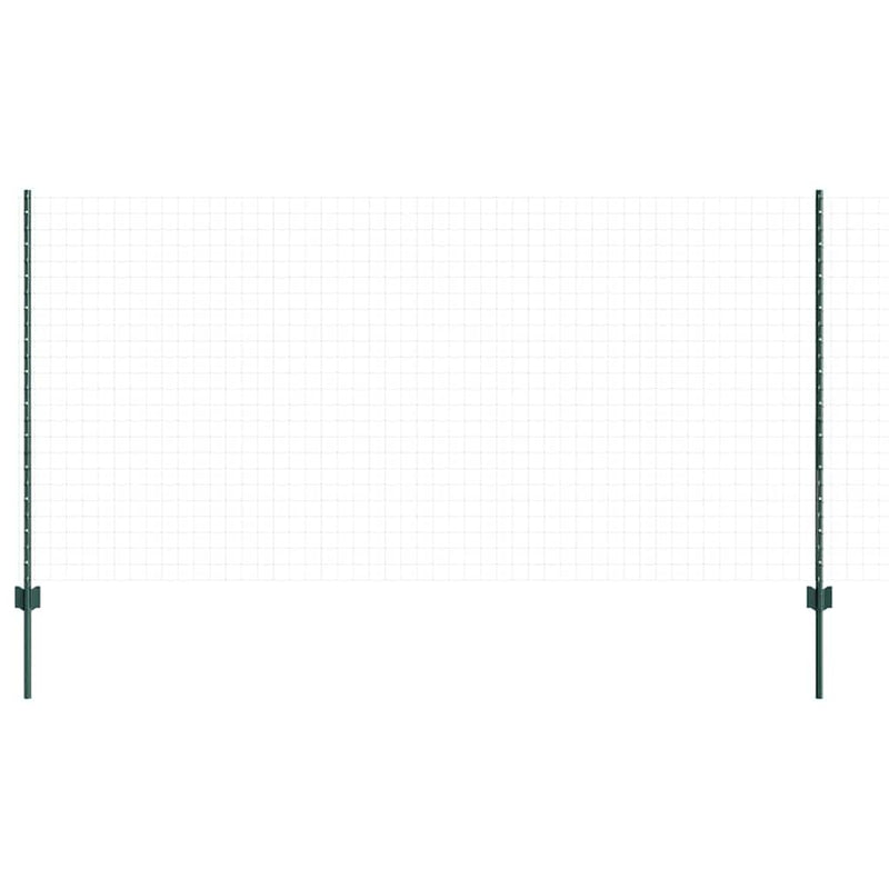Load image into Gallery viewer, Vidaxl afrasteringspaal 5 pcs groen 120 cm staal
