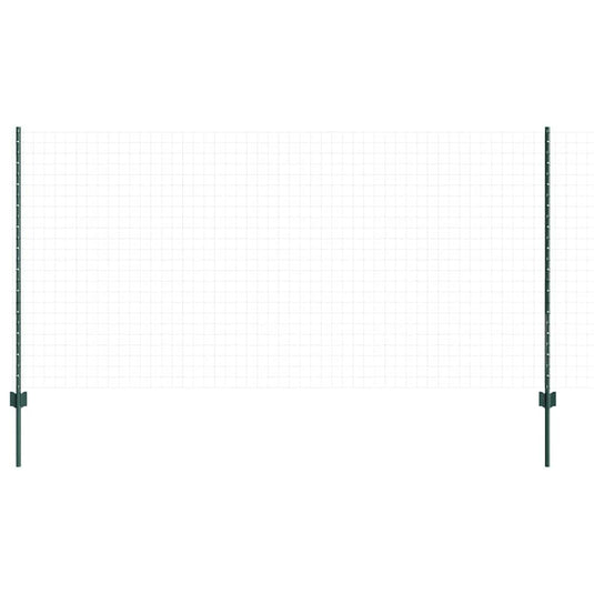 Vidaxl afrasteringspaal 11 pcs groen 120 cm staal